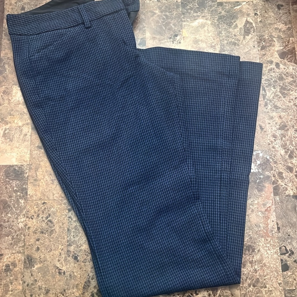 Plaid Blue and Black Express Pants